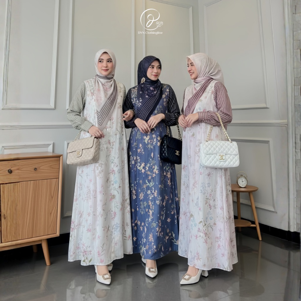 DYN CLOTHINGLINE MAYLEA DRESS | GAMIS MODEL TERBARU | GAMIS MUSLIMAH TERBARU | FASHION MUSLIM