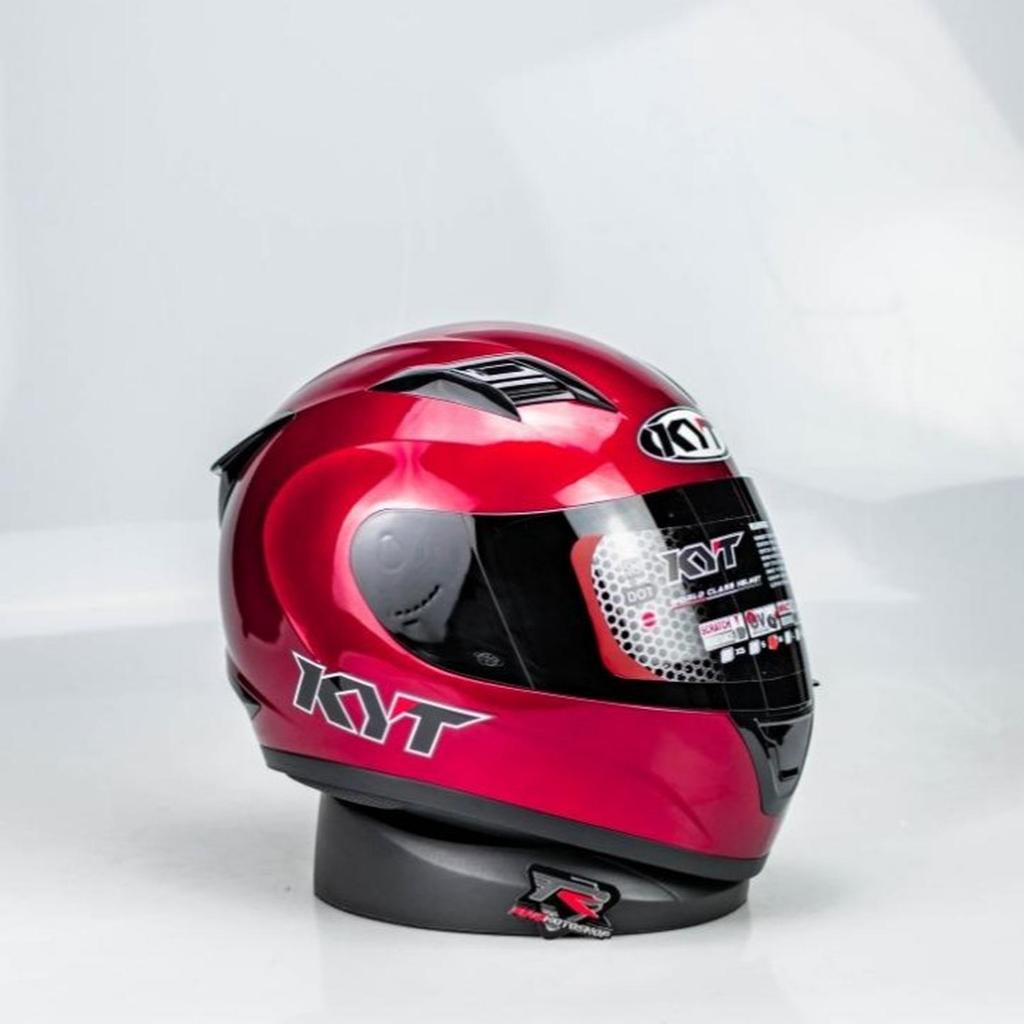 KYT R10 RED MARRON HELM FULL FACE