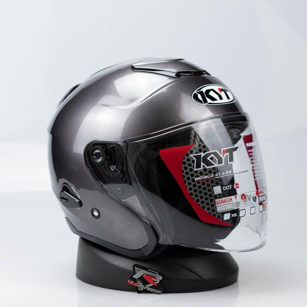 HELM KYT KYOTO GUNMETAL HELM HALF FACE