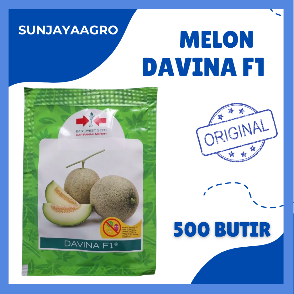 BENIH MELON DAVINA F1 KEMASAN 800 BUTIR PRODUK PANAH MERAH ORIGINAL PABRIK