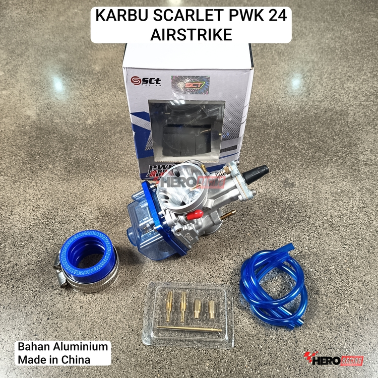 SCARLET KARBURATOR KARBU MOTOR PWK 24 AIRSTRIKE ORIGINAL