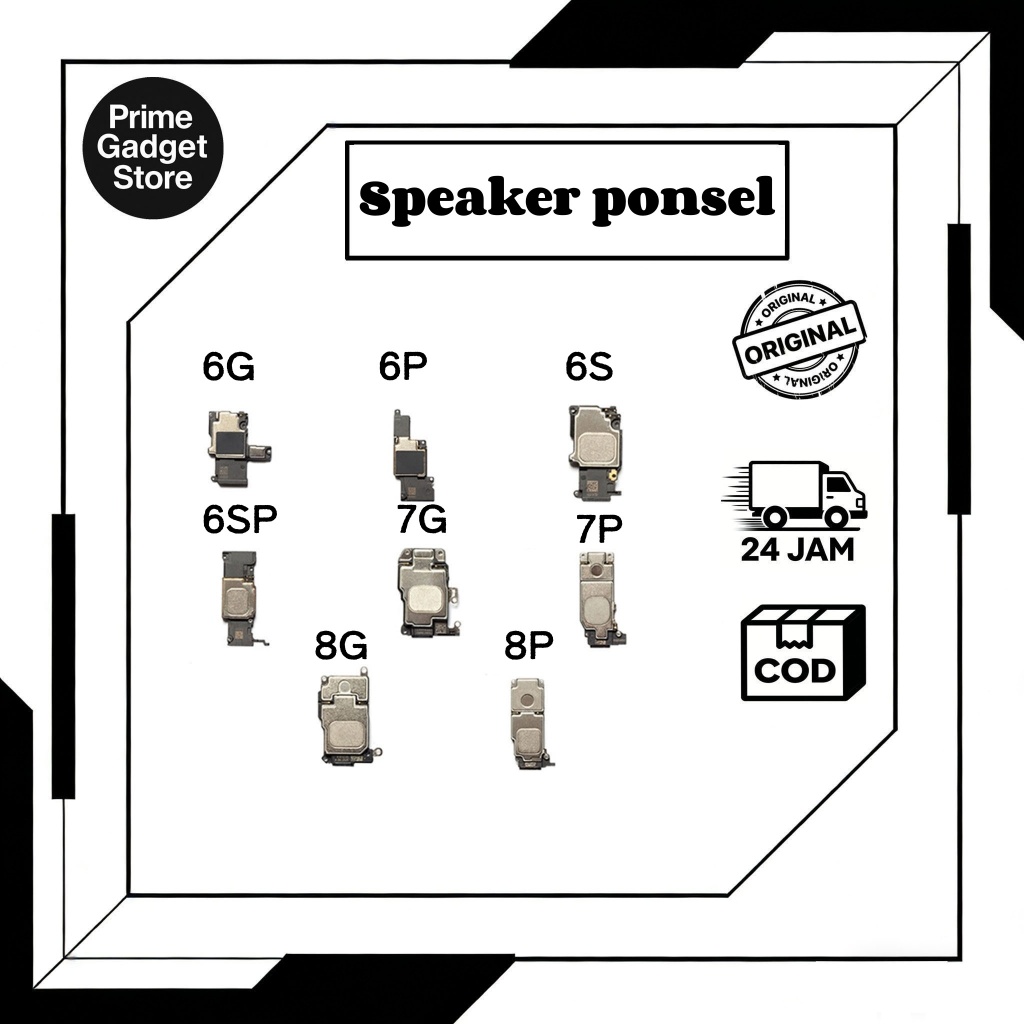 TSC Speaker Ponsel / Buzzer For iPhone 6g/6Plus/6s/6SPluS/7g/7Plus/ 8g /8Plus Original 100%