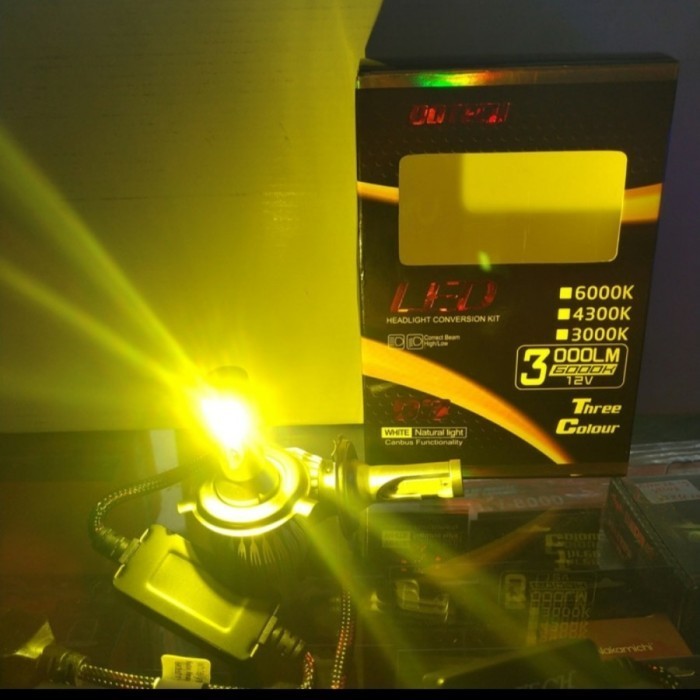 Lampu Led Dotech 3 Warna H4