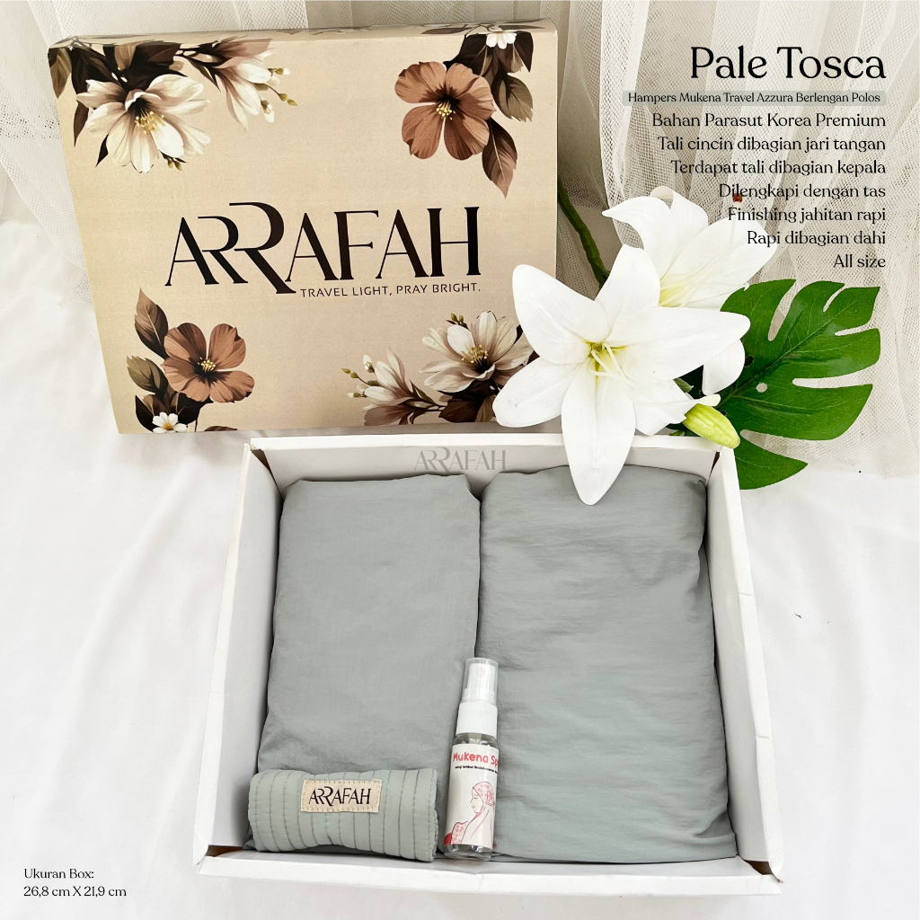 Special Paket Hampers Mukena Dewasa Travel Azzura Series by Mukena Arrafah- Cocok untuk kado