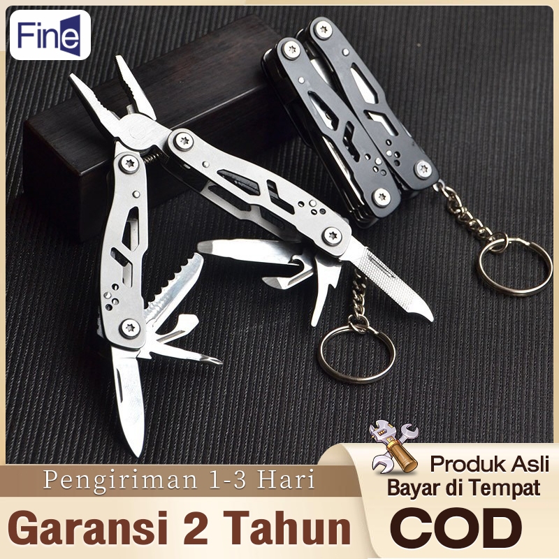 TANG LIPAT MULTIFUNGSI TERBARU STAINLESS Tang Lipat Multifungsi EDC Plier Survival Tool Stainless St
