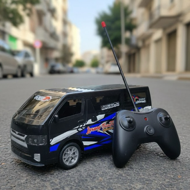 Mainan Anak Mobil Remot Bus Travel ELF HIACE Musik dan lampu Terbaru/Mobil RC bus Travel murah Toys 