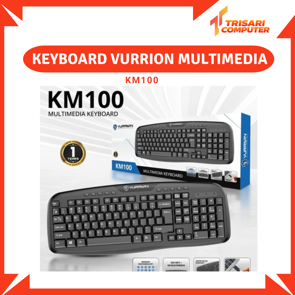 KEYBOARD Vurrion MULTIMEDIA KM100