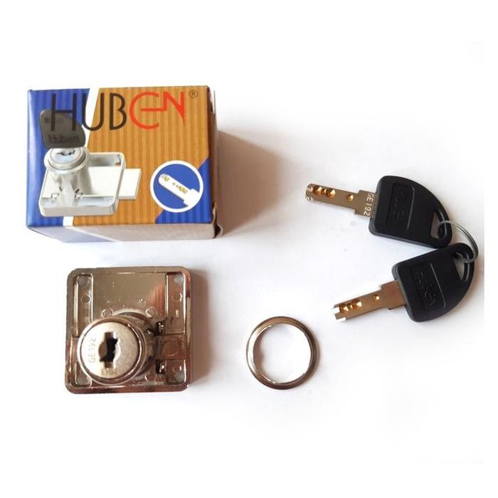 KUNCI LACI HUBEN KOMPUTER / KUNCI LACI LEMARI PVC/ KUNCI LACI LEMARI BAJU ETALASE KACA SLIDING BERKU