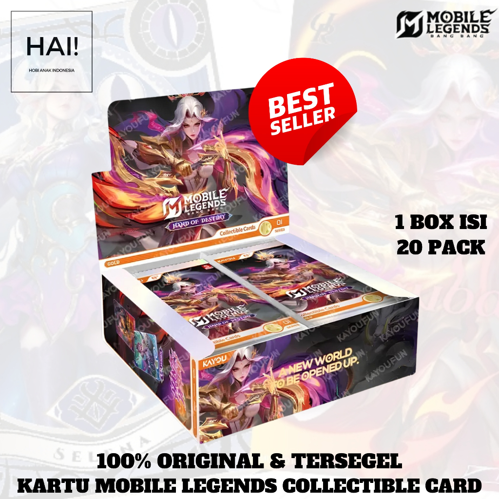 Kartu Mobile Legends Bang Bang Kayou Collectible Card Booster Box