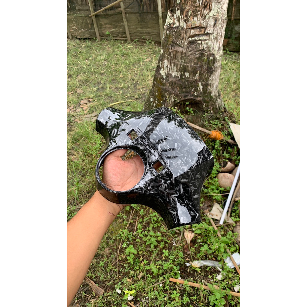 batok lampu vespa px carbon forged batok lampu vespa