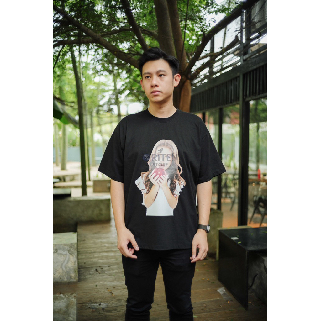ADLV Acme De La Vie Baby Face Apple Girl Tee Black Original