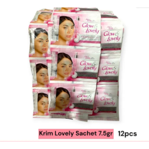 Glow & Lovely Cream Sachet 1 renteng isi 12 pcs / Fair&lovely sachet 1 renteng murah