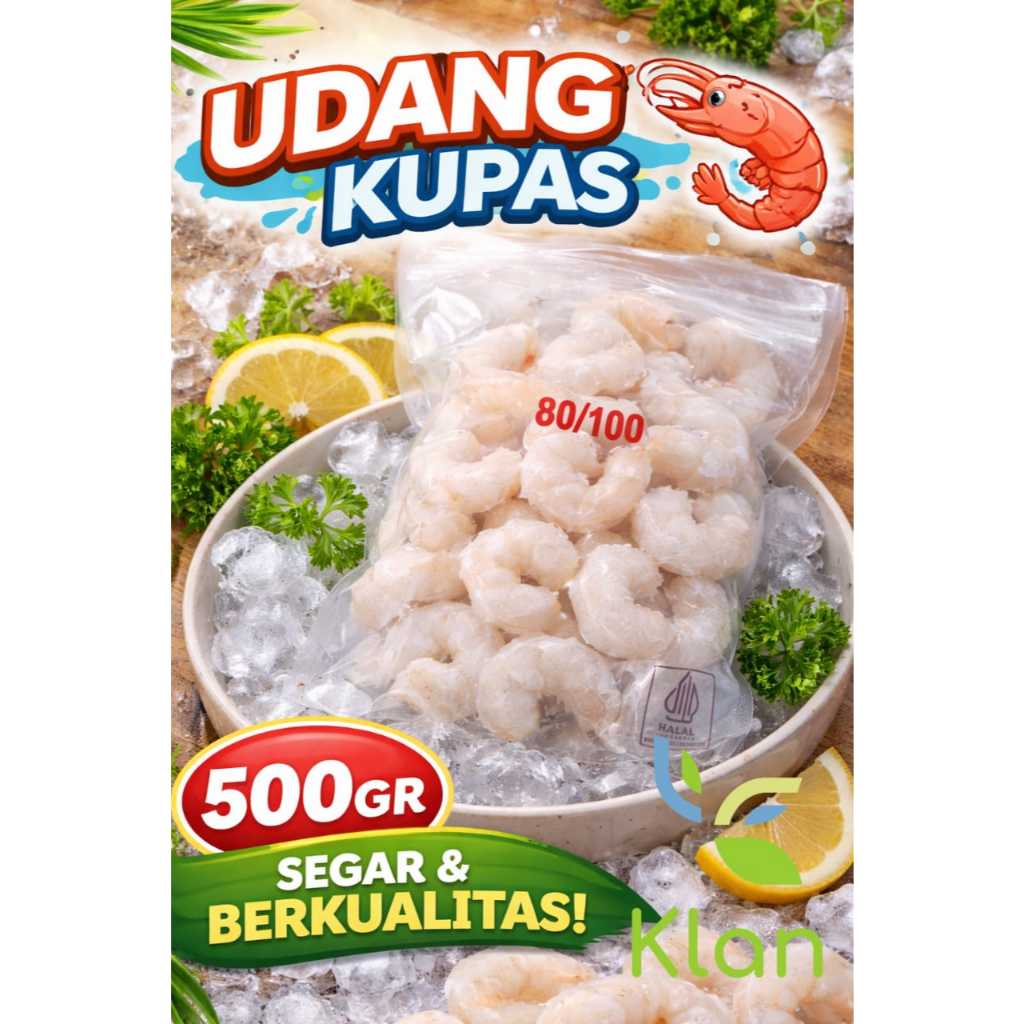UDANG BEKU 500GR/ UDANG KUPAS/ SHRIMP