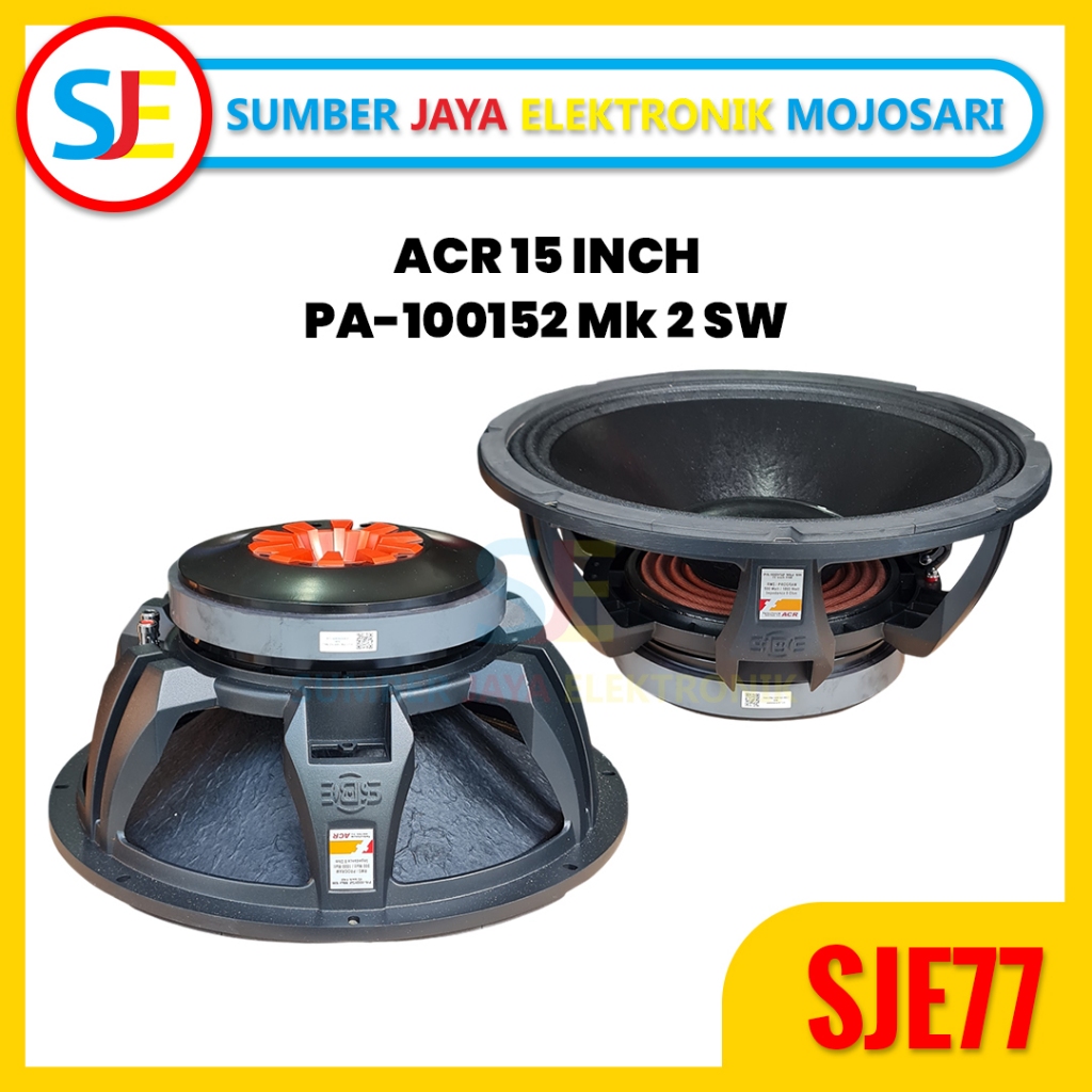 SPEAKER ACR FABULOUS 15 INCH PA 100152 MK 2 SW / Speaker ACR Fabulous 15 Inch PA 100152