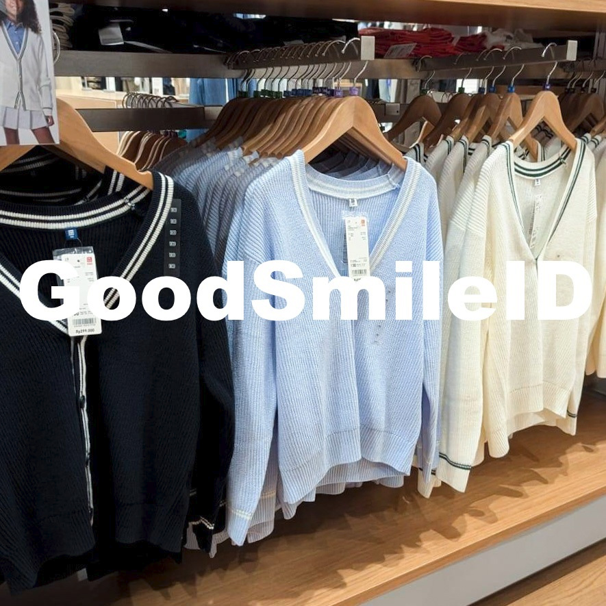 NEW KIDS Cardigan Rajut Washable Outer Lengan Panjang UNIQLO Anak JASTIP