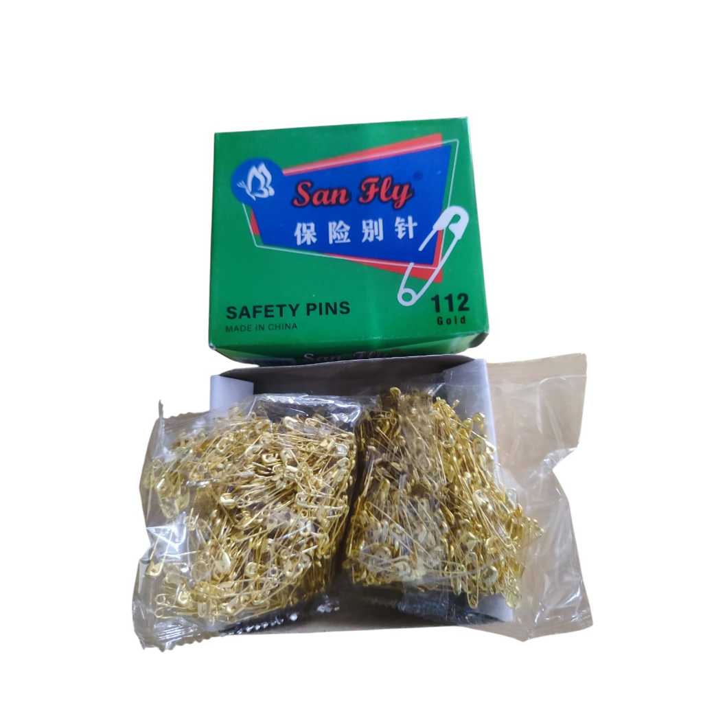 (1 KOTAK) PENITI MINI EMAS / PENITI KECIL / PENITI JILBAB WARNA EMAS