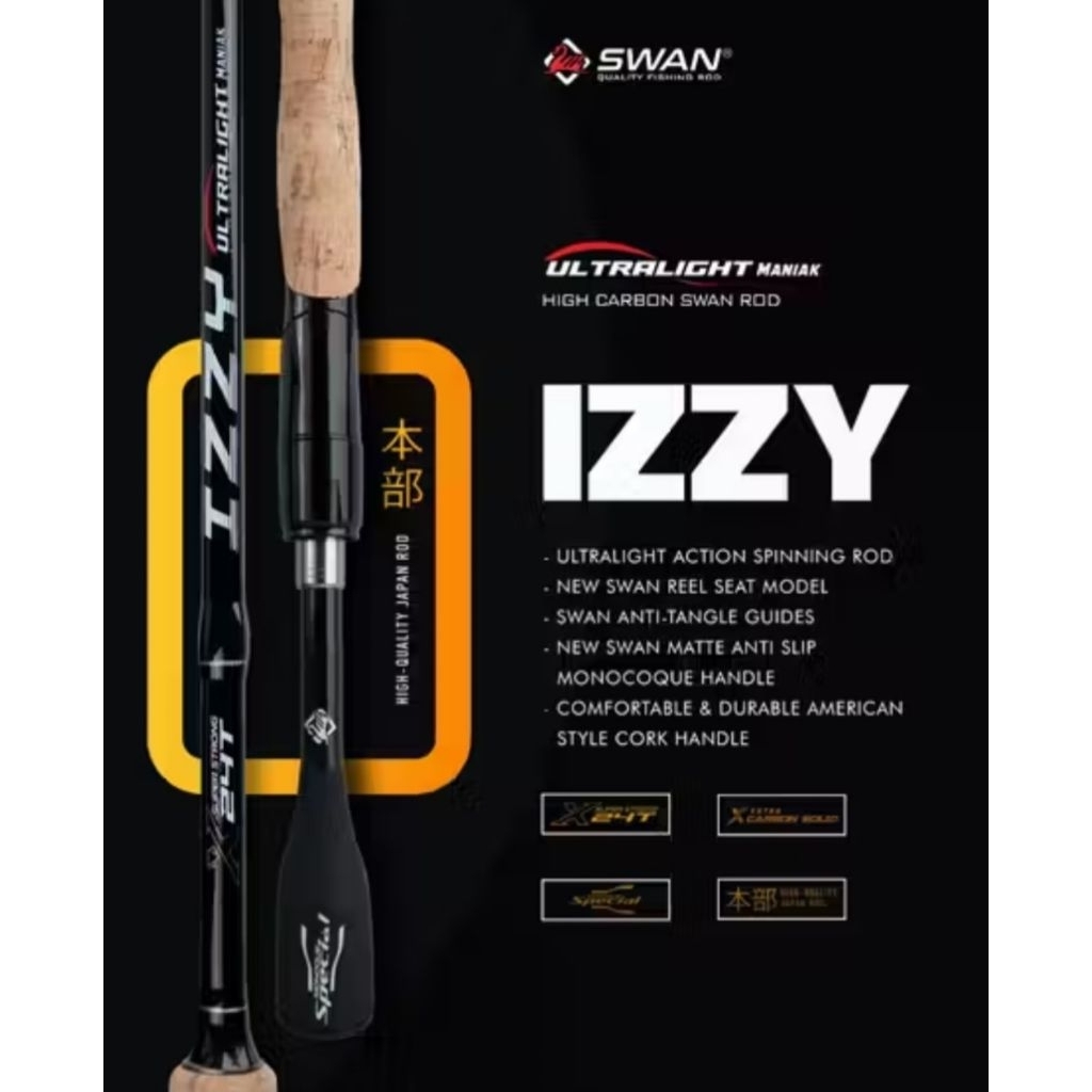 Joran Pancing Ultralight Swan Izzy 198/210 cm Carbon Solid