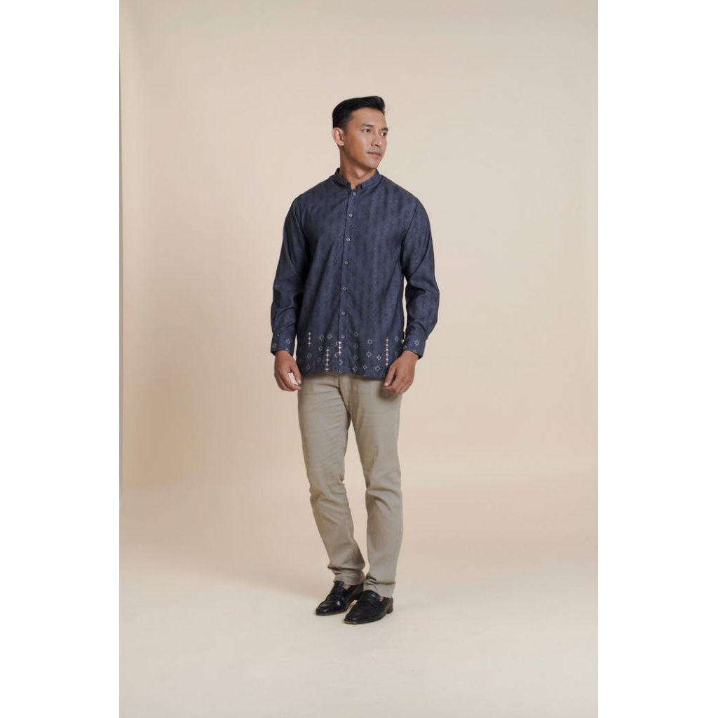 ELZATTA Koko Panjang Maryam - Fashion Pria Muslim - Koko Atasan Laki Laki - Koko Lengan Panjang - Ko