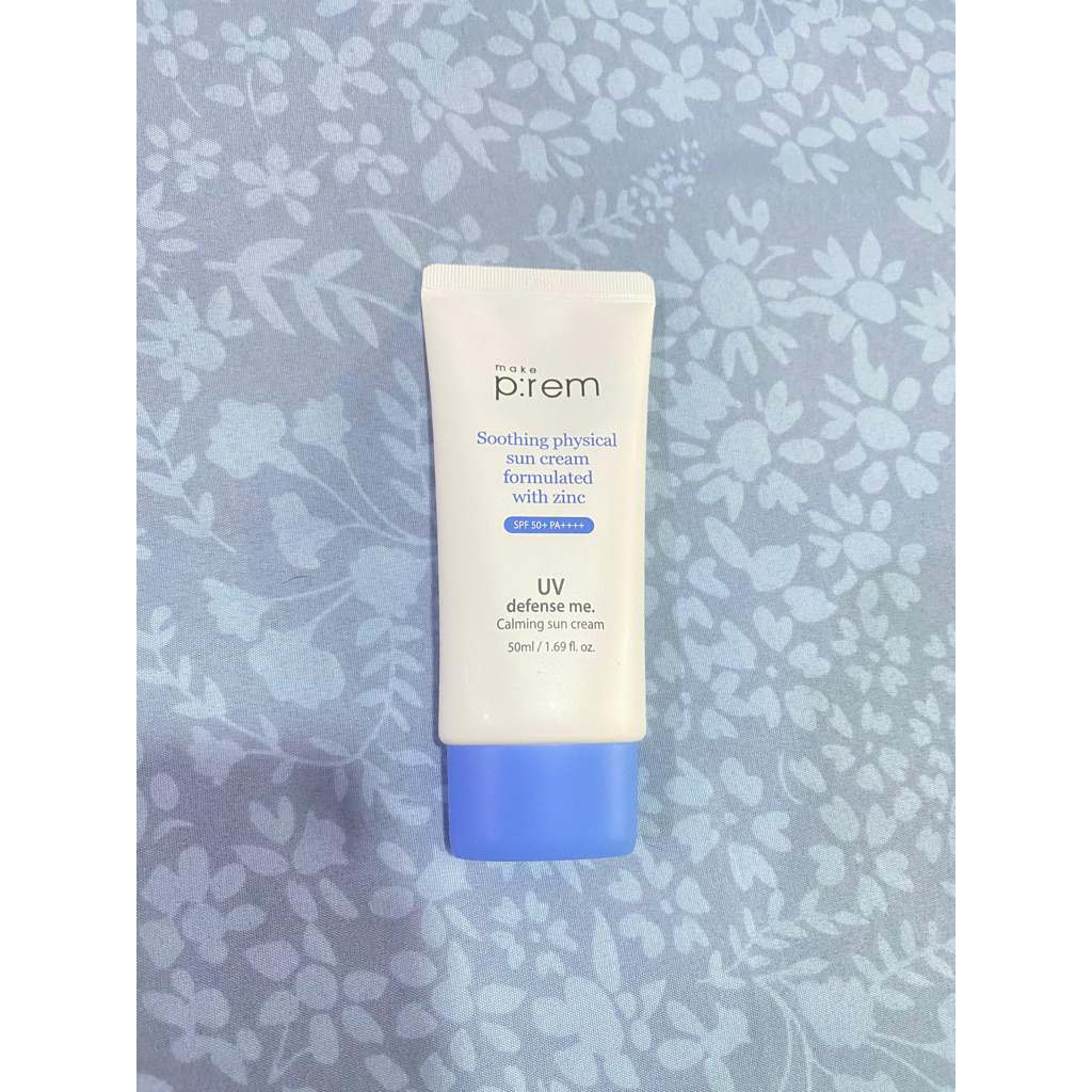 PRELOVED make:prem soothing physical sun cream uv defense me