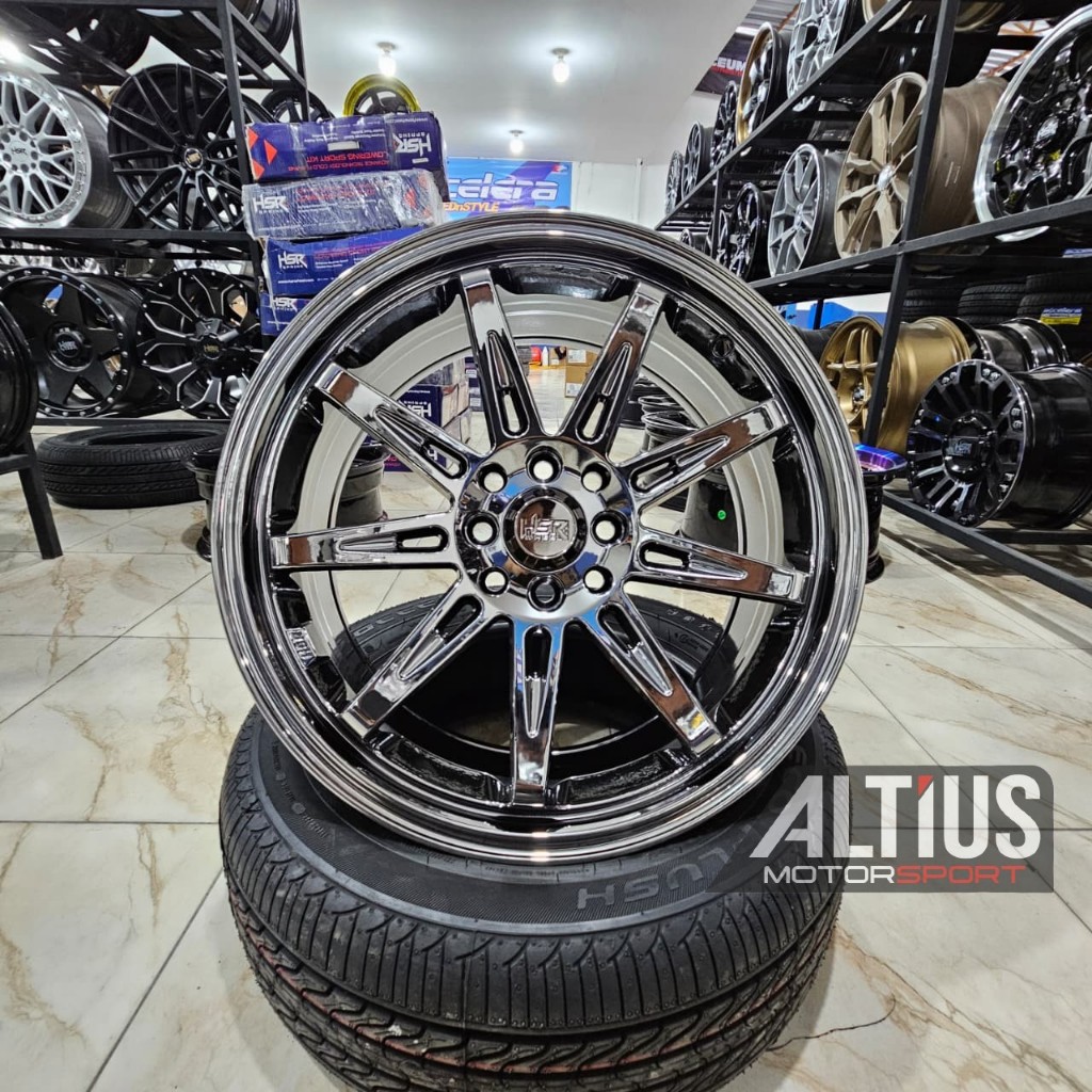 paket Ban dan Velg black crhome ring 17x7,5 hsr tikala lubang baut 4x100 4x114,3 pcd mobil avanza,ra