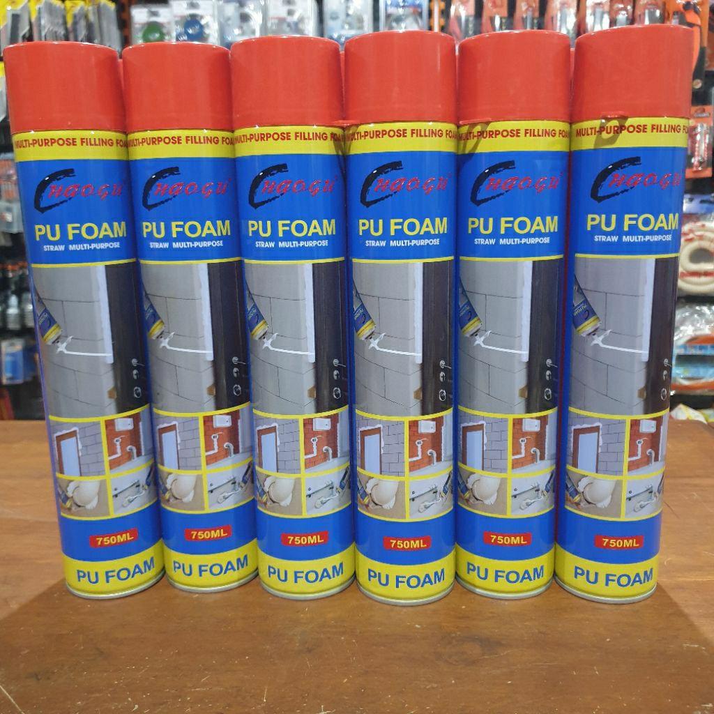 PU Foam CHAOGU-PU Sealant Foam Spray-Foam Peredam Suara Peredam Panas Pengisi Dan Penutup Celah