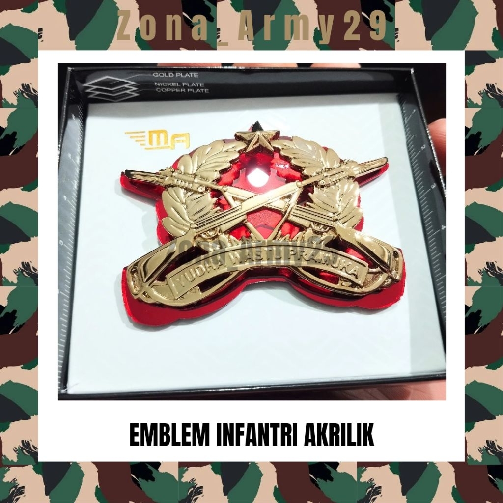 EMBLEM INFANTRI AKRILIK MEXCLUSIVE