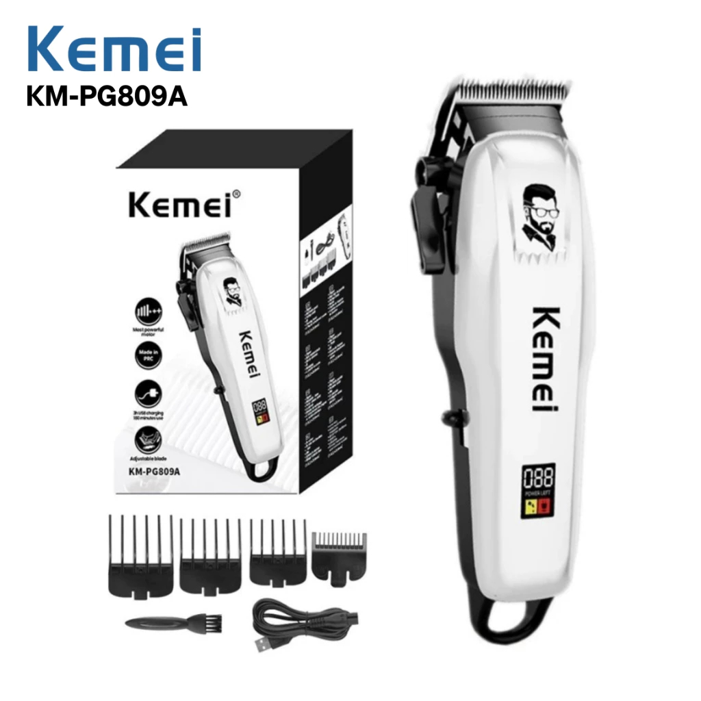 COD~Multifungsi KEMEI PG809A alat cukur profesional with display baterai Wireless