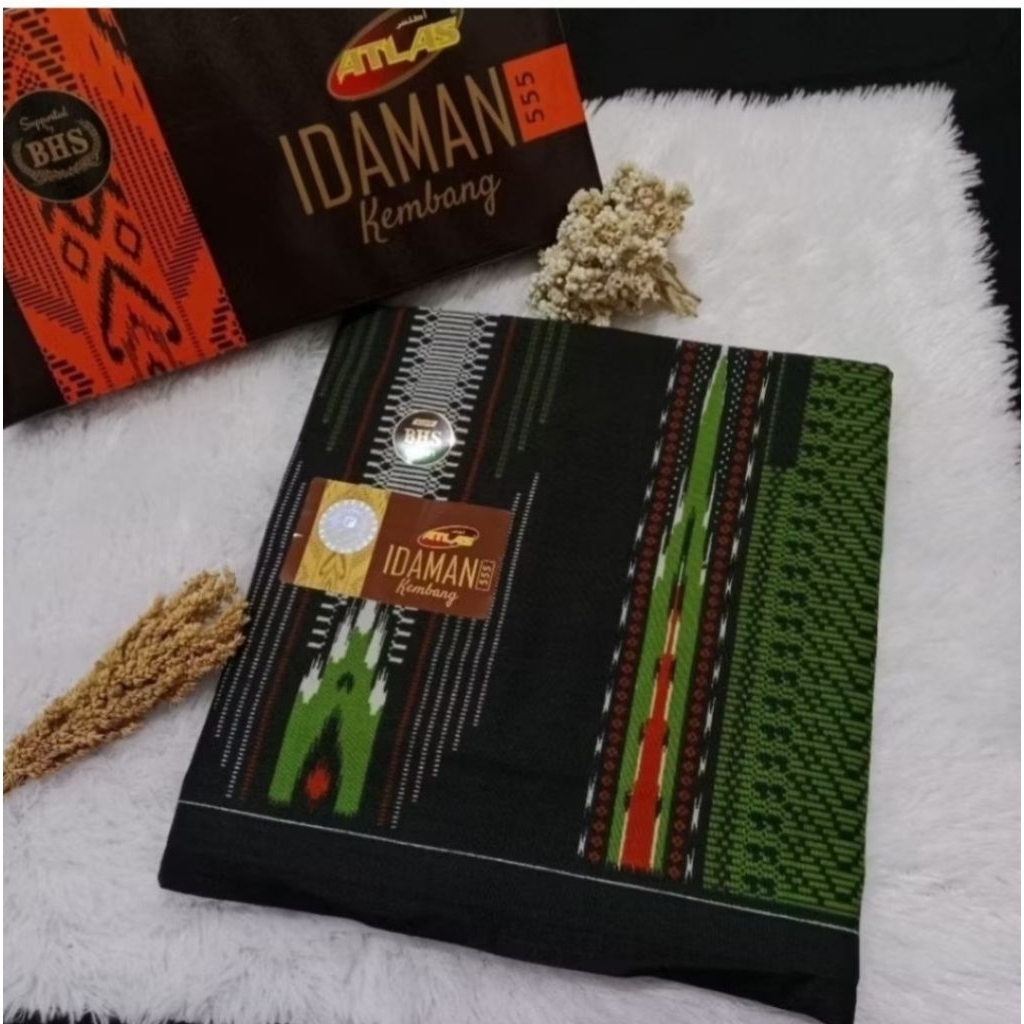 [COD] kain sarung atlas idaman kembang 555/sarung atlas dewasa 100% original