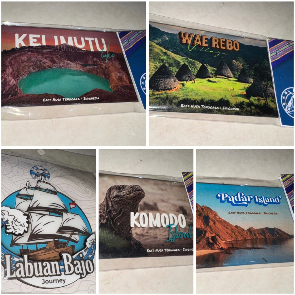 Tempelan Kulkas Khas Labuan Bajo/Magnet Kulkas/Oleh-Oleh Khas Labuan Bajo