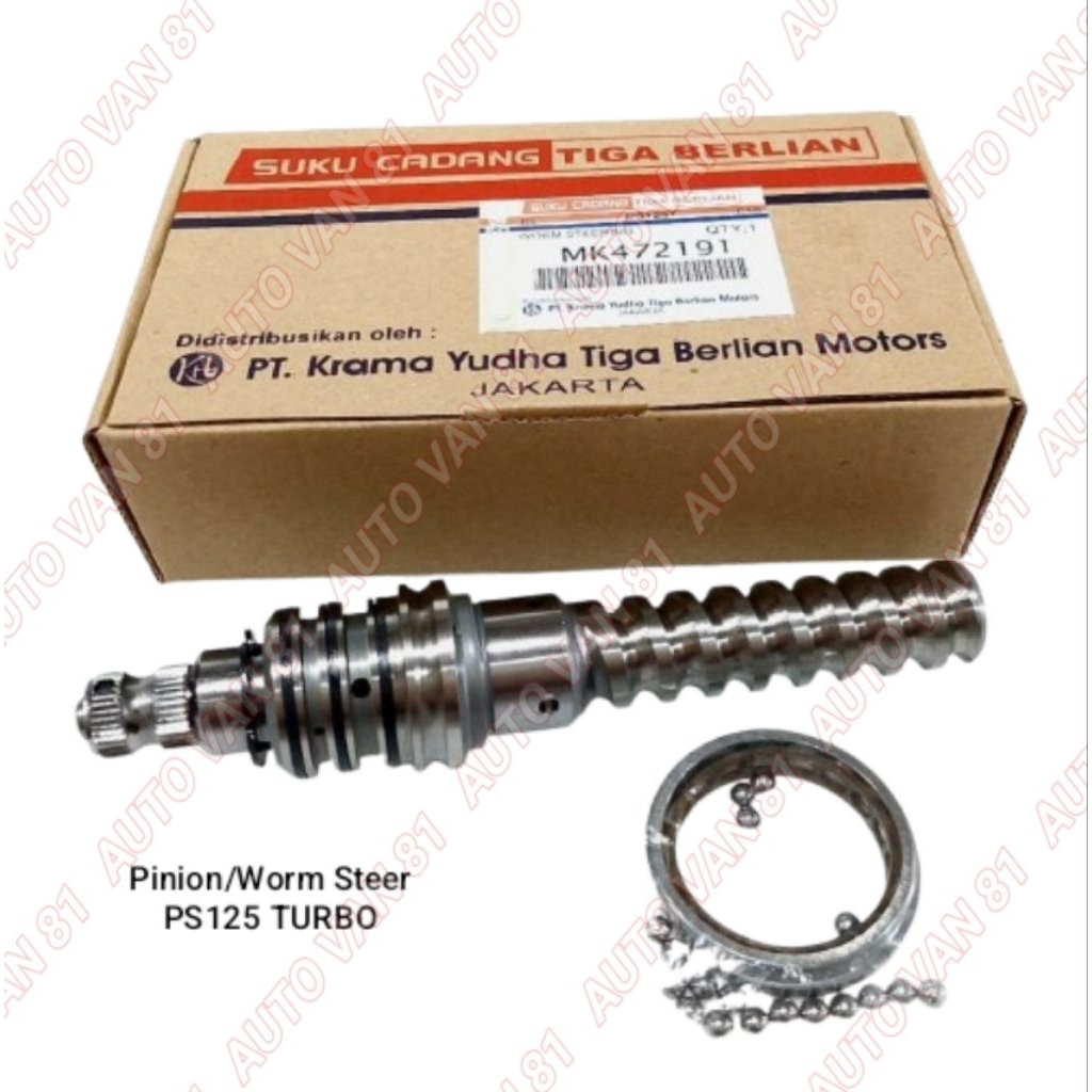 PINION WORM STEER AS WORM CANTER PS125 TURBO WORM STEER PS125T