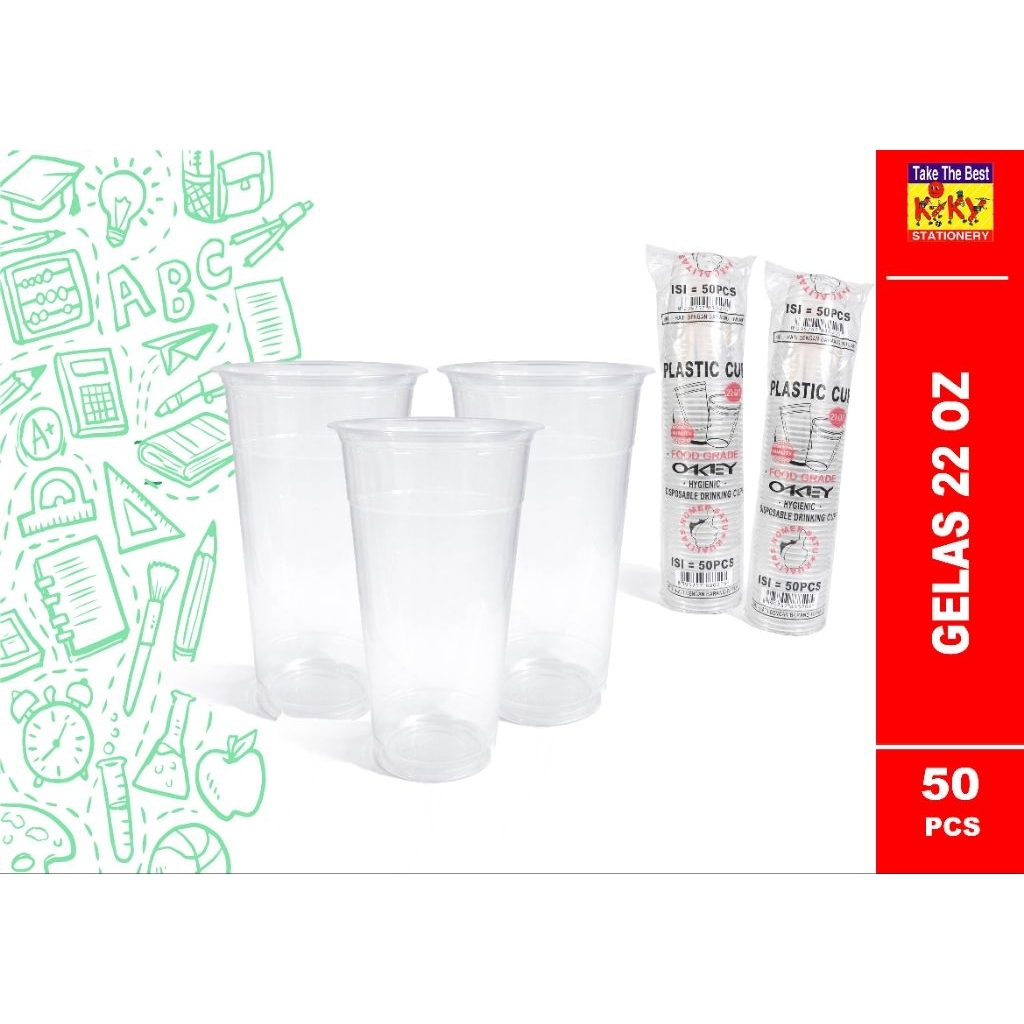 GELAS CUP 22 OZ OKEY