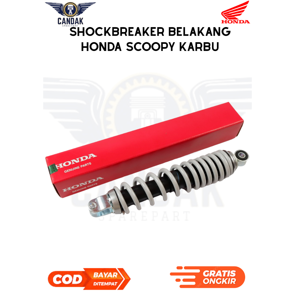 ShockBreaker Belakang Honda Scoopy Karburator ORI AHM - Shock Belakang Scoopy Karbu Original 52400-K