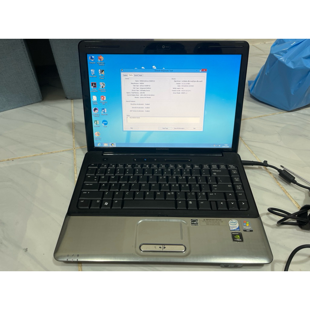 LAPTOP HP COMPAQ CQ45/SSD 128gb/RAM 2GB