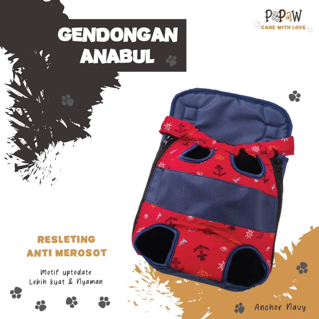 Gendongan Kucing Depan Belakang Tas Gendong Anjing Kitten Lucu Kecil Besar Hewan Jumbo