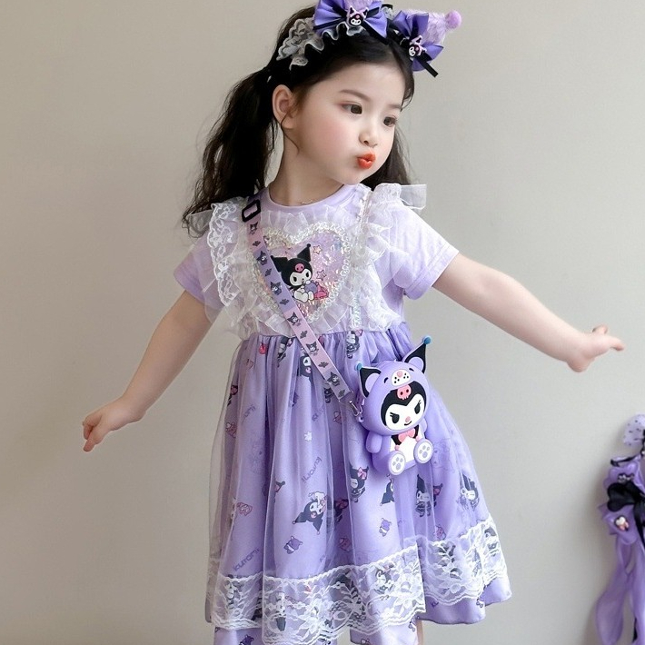 Mentari Kecil Gaun anak perempuan, gaun putri Lolita untuk anak-anak