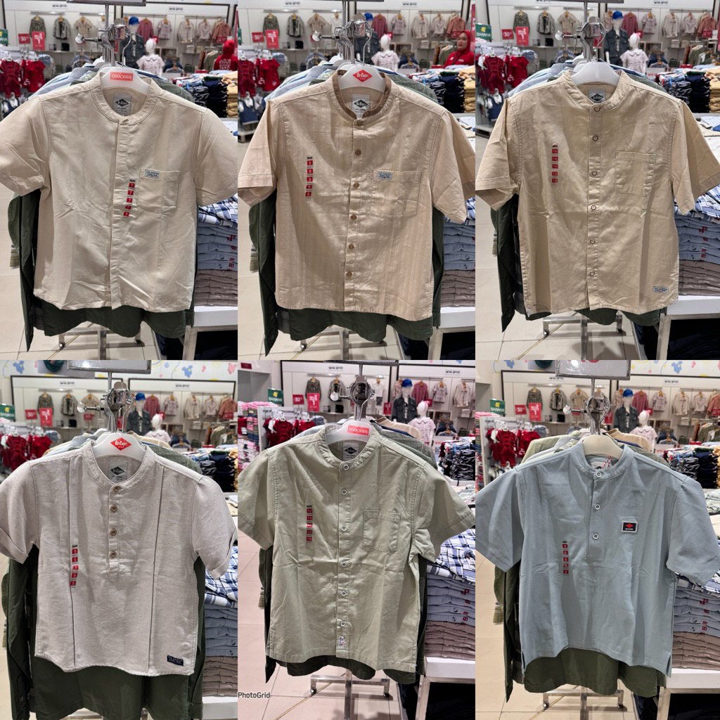 LEE COOPER KIDS - NEW Kemeja Koko Anak Laki-Laki (4-14 Tahun)