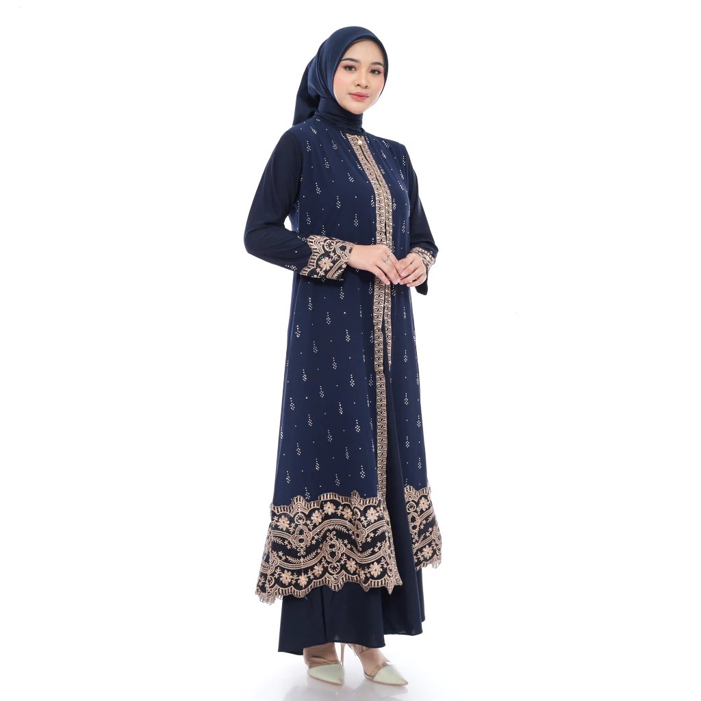 Comera Gamis Abaya Hitam,Navy,Coklat,Dusty Elegan Mewah Terbaru Lebaran 2026 Payet Turkey