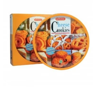Serena Cheese Cookies keju kaleng 454gram