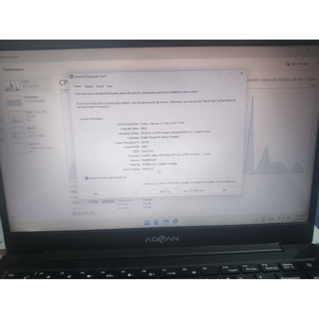 advan soulmate 1405 bekas