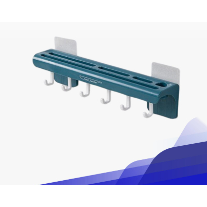 Rak Pisau Dinding Dapur Plastik Rak Gantung Dapur Multifungsi Rak Tempel Tanpa Bor Rak Dapur