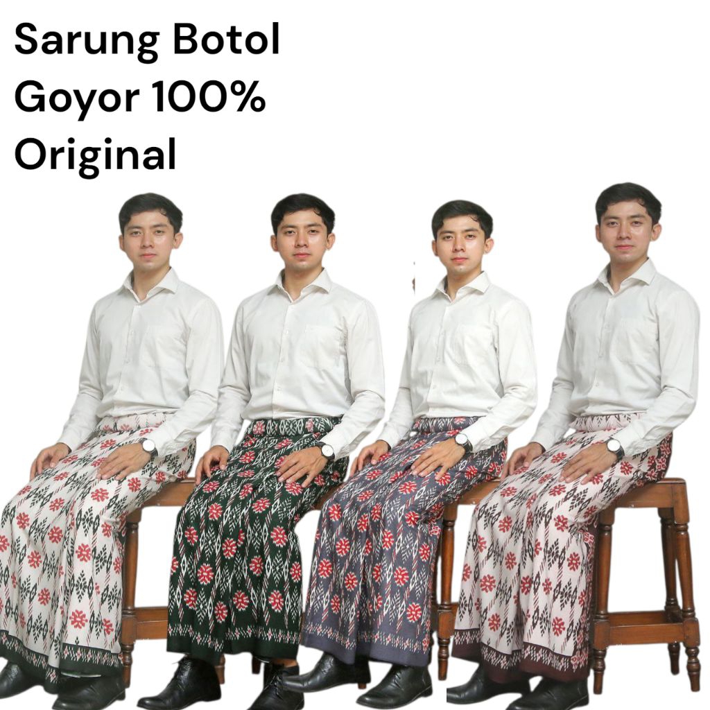 SARUNG GOYOR 100% ORIGINAL BOTOL Sarung Goyor Pria Premium Original 100% New Series Terbaru Motif  M