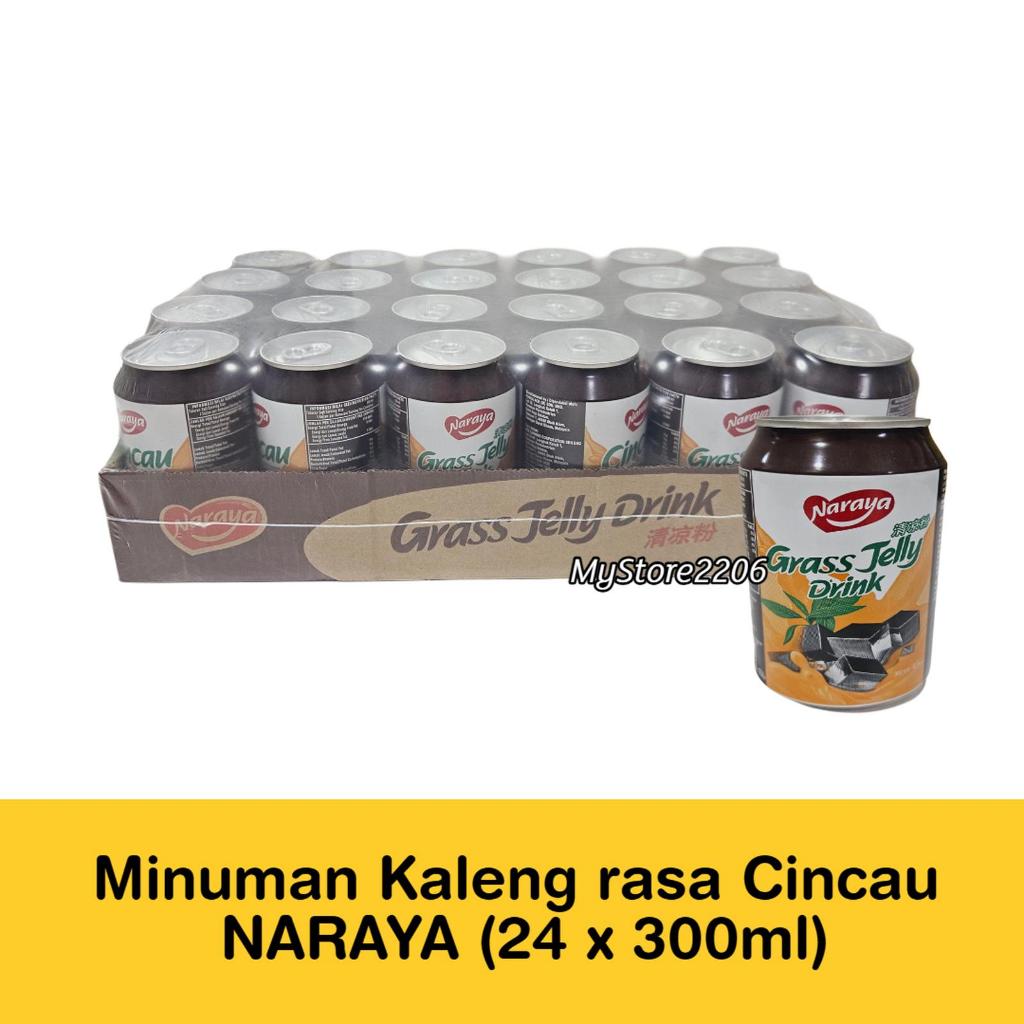 Minuman Kaleng rasa Cincau merek Naraya Minuman Kaleng Naraya DUTA BUAH NARAYA GRASS JELLY 300ML KAR