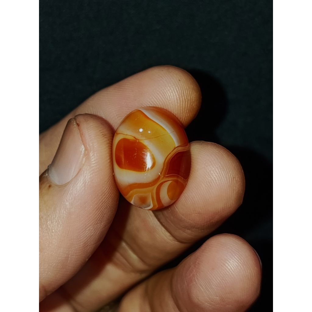 Akik Anggur Sulaiman Motif Topeng Unik Antik