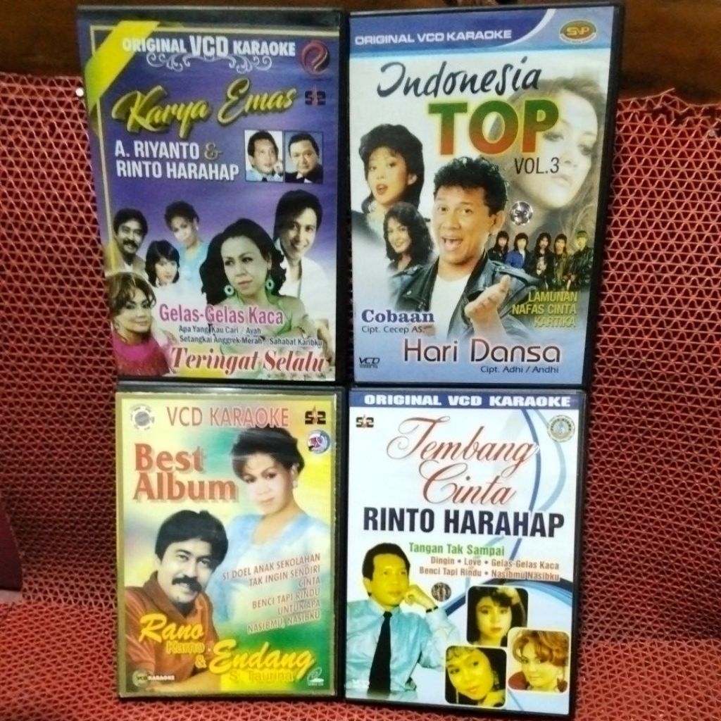 VCD KARAOKE LAGU POP INDONESIA BEBAS PILIH JUDUL, CHAT JUDUL KEPENJUAL KONDISI BARU DAN 100% ORIGINA