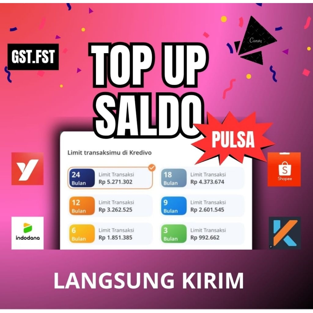 DANA Digital Cepat TOP UP Isi SALDO Dompet Elektronik Aman 24 Jam danaku isi 1pcs