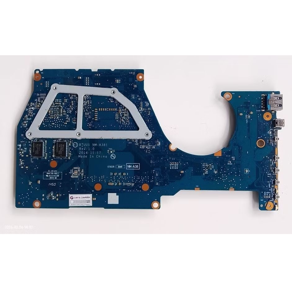 motherboard mati laptop lenovo yoga 3-14 model 80JH