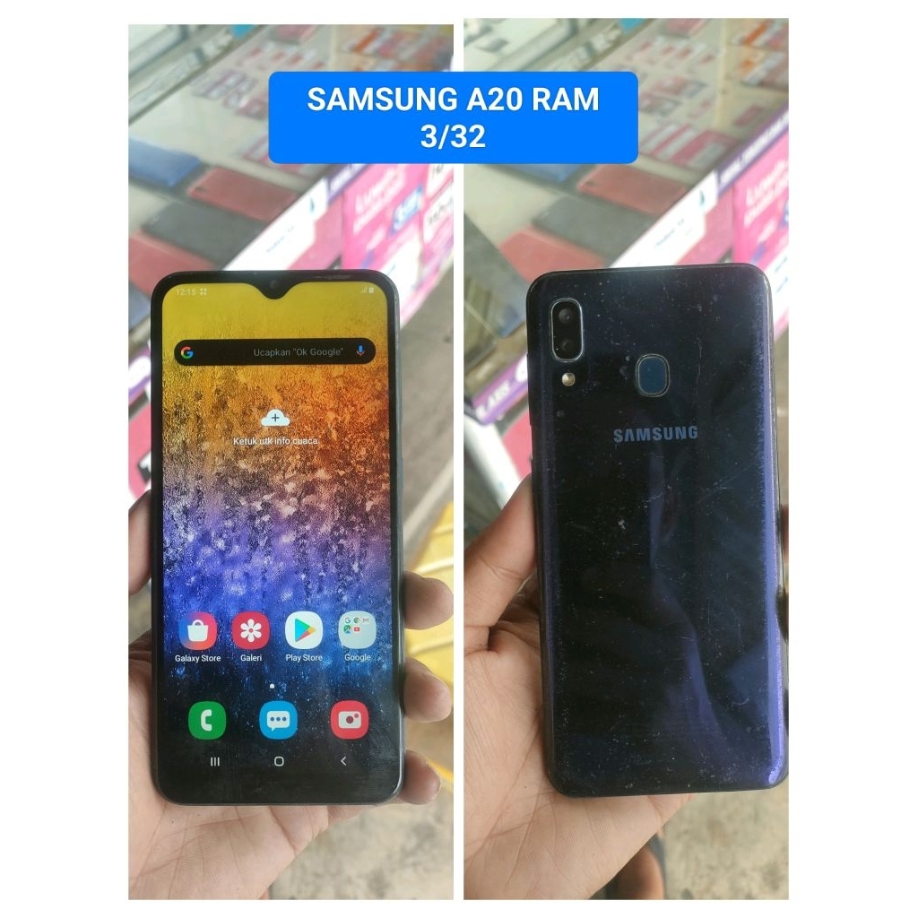 SAMSUNG A20 RAM 3/32 ( second/bekas normal )