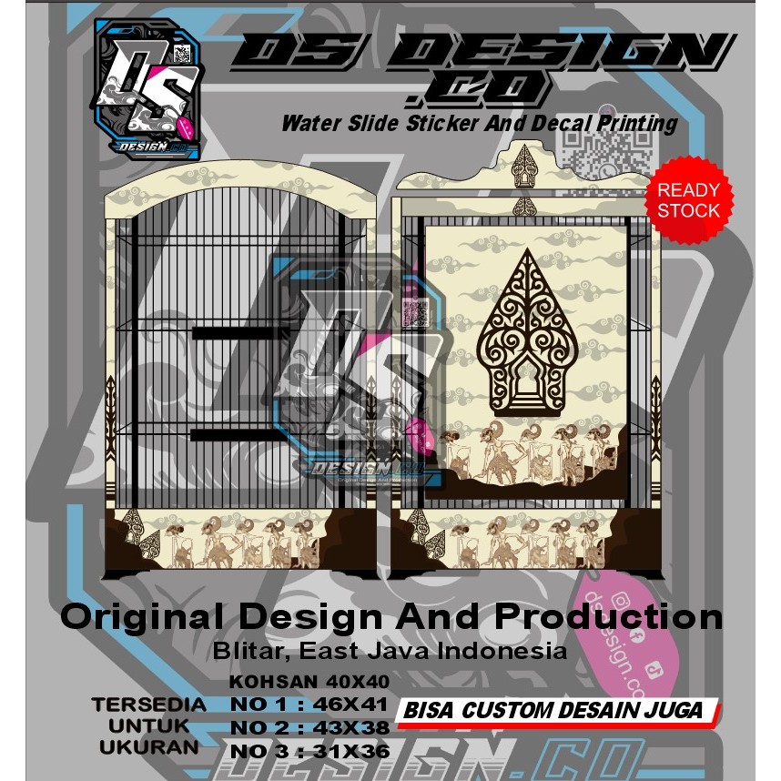 WATER SLIDE decal sangkar pandawa