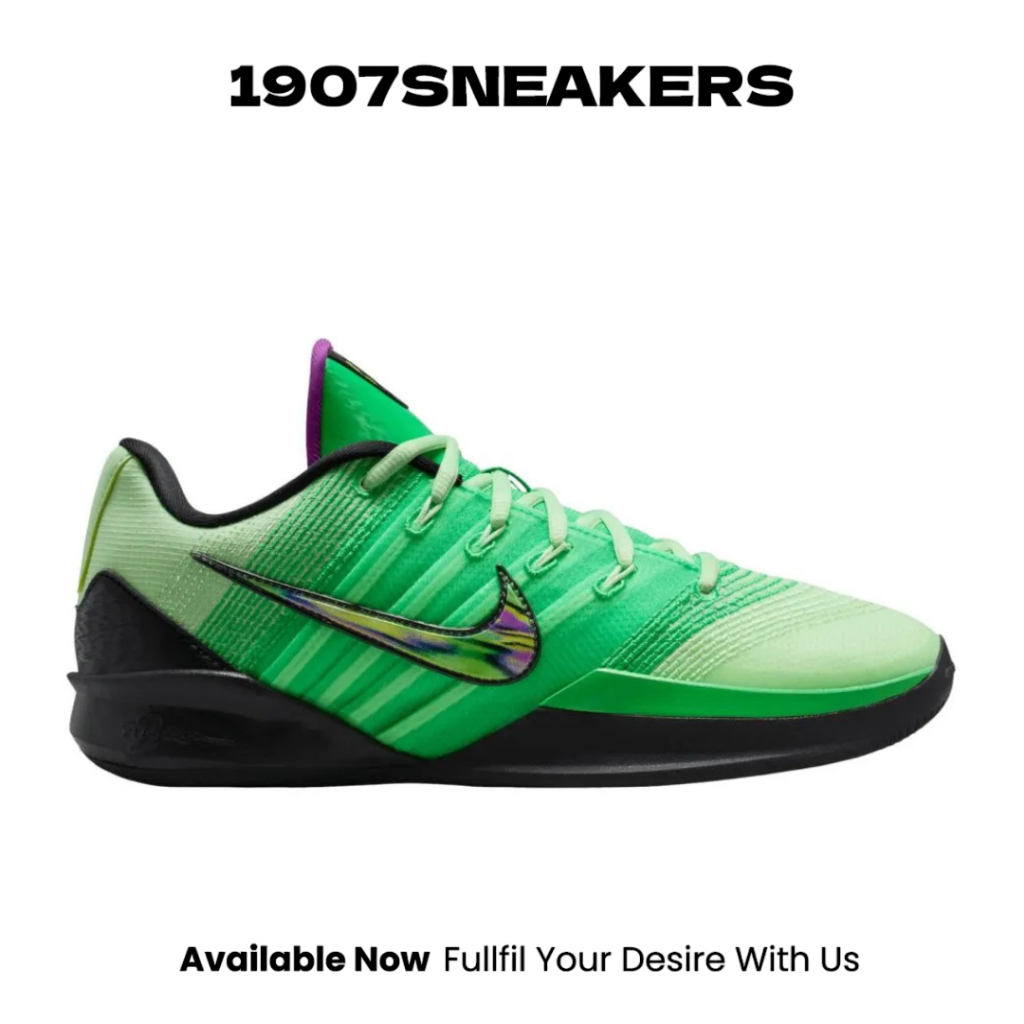 Sepatu Basket Wanita Nike Sabrina 3 Gamer EP - Green Shock/Black NIKII3986300