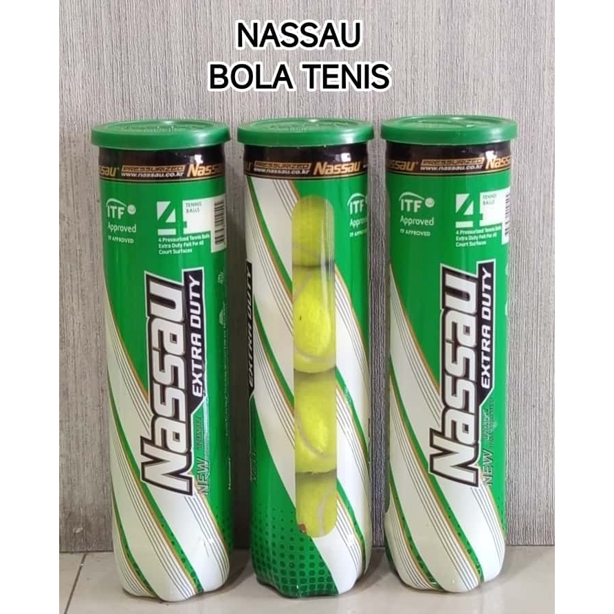 NASSAU BOLA TENIS ISI 4 HIJAU